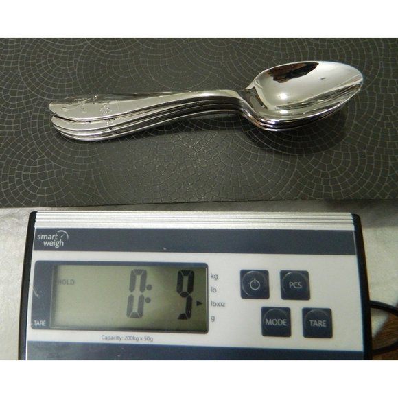 Lenox Butterfly Meadow 4 Soup Spoons Still Shiny! - Picture 7 of 8